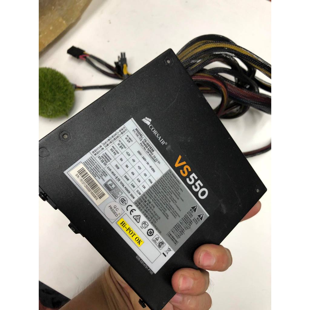 POWER PSU CORSAIR VS550 550W +80 WHITE  สายครบ ประกันร้านให้ 14 วัน