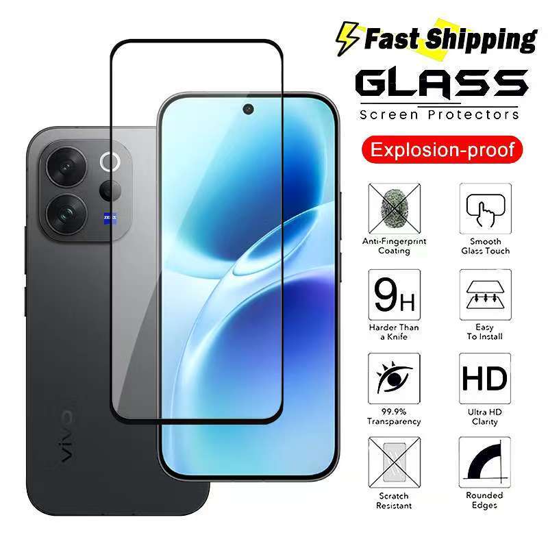 Vivo V70/Vivo V70 Elite/Vivo V70 FEตรงรุ่น(ส่งในไทย)ฟิล์มกระจกเต็มจอVivo Y05/Vivo Y11d/Vivo V70Elite