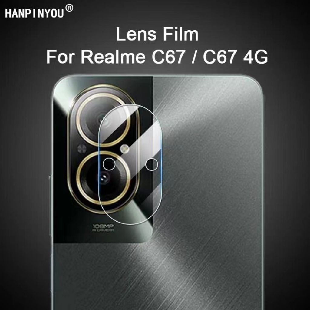 ฟิล์มกระจกกันรอย เลนส์กล้อง เต็มเลนส์ Oppo Realme C67 C67 4G