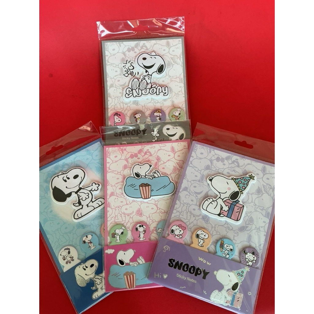SNOOPY NOTE Sticky Note Index Tabs Note โน๊ต ที่คั่นหน้า snoopy