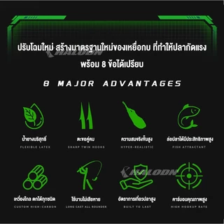 กบยาง กบยางตกปลาช่อน 3.3cm 6g ใบหลิวคู่ ตกปลาช่อน เหยื่อปลอมตก จับติดง่าย กันสวะ