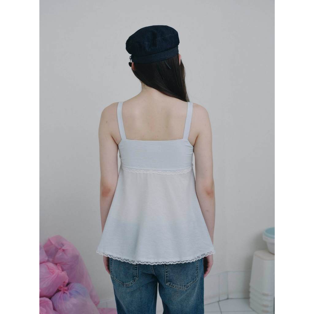 STYLIST x Brinkkty-Tank-Dewy/Tia-016/017 - เสื้อสายเดี่ยวเลเยอร์ตกแต่งลูกไม้ / ปักลูกปัด รูปที่ 7