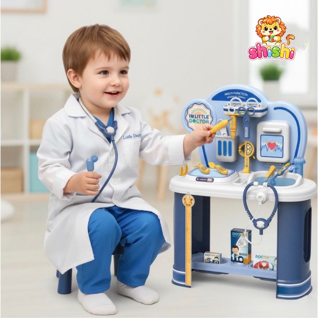 shishi toy shop ของเล่นเด็กเซ็ตโต๊ะของเล่นจำลองอุปกรณ์ทำฟัน 8832-1