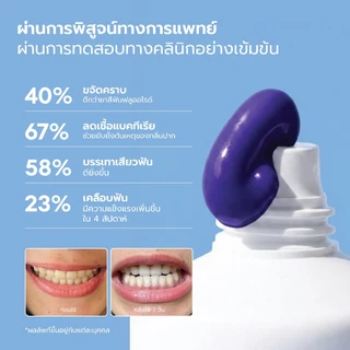 Linee Aura White ยาสีฟันลดคราบเหลือง ยาสีฟันลดคราบชากาแฟ ยาสีฟันฟอกฟันขาว รวมทั้ง 4 สินค้าตัวดังในหลอดเดียว