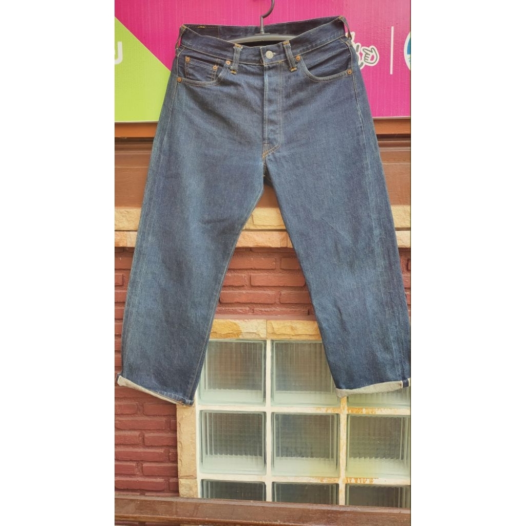 กางเกงยีนส์ลีวาย501xxBIG-Eริมแดงกระดุม5เม็ดเลข555งานus 840