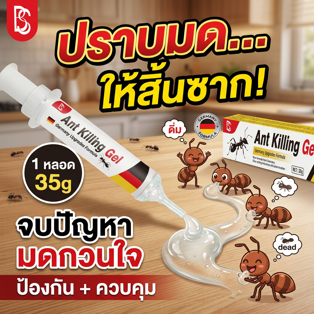 TIA ไล่มด เจล | สูตรพืชปลอดภัย | มีประสิทธิภาพสูง | 35g