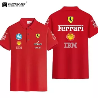 เสื้อโปโลแขนสั้นชุดแข่งรถ ปี 2026 สไตล์ Lelc เสื้อทีมแข่งแบบมีปก เสื้อผ้าฤดูร้อน ผ้าฝ้าย 100%