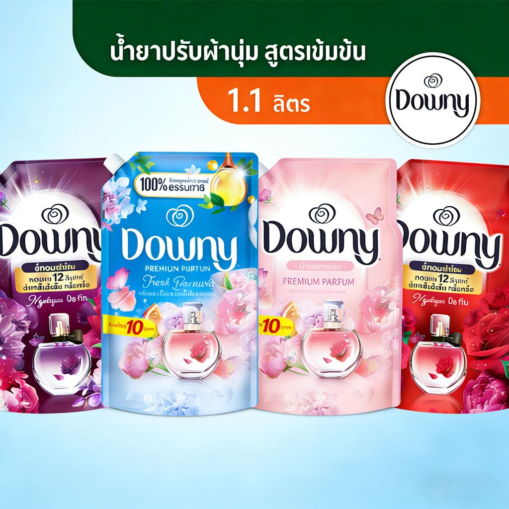 น้ําหอมพรีเมี่ยมเนื้อนุ่มทนทานกลิ่นหอมติดทนนาน Family Edition ความจุขนาดใหญ่ 1.1L