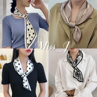 Miss_J พร้อมส่งจากกทม🎀ผ้าพันคอไหมยาวสำหรับผู้หญิง สไตล์ใหม่ …