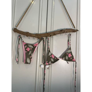Forest Flower Bikini Set ตกแต่งด้วยลูกปัด🩷 พร้อมส่ง