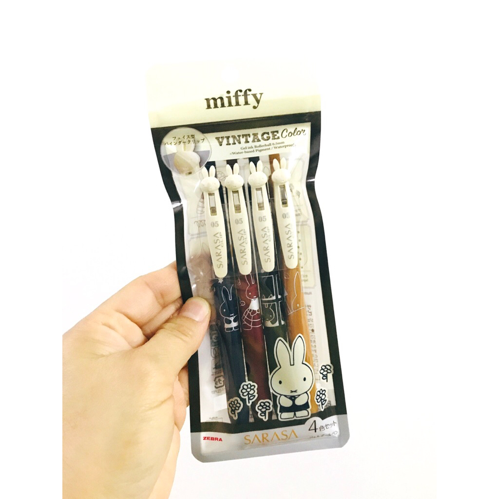 เซตปากกา Sarasa Clip Miffy Vintage Color