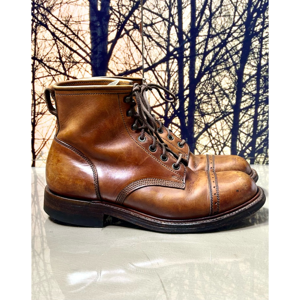 rrl  brown bowery boots made in england (27cm)