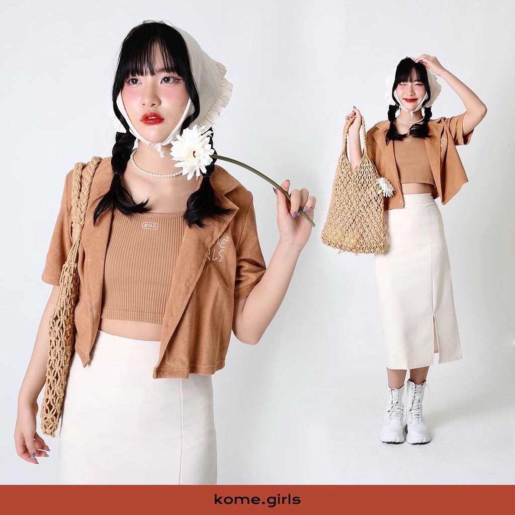 kome.girls เสื้อรุ่นผ้าขนหนู