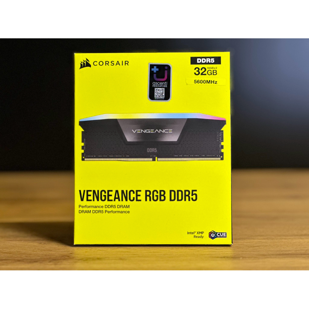 32GB (16GBx2) DDR5 5600MHz RAM (หน่วยความจำ) CORSAIR VENGEANCE RGB DDR5 )
