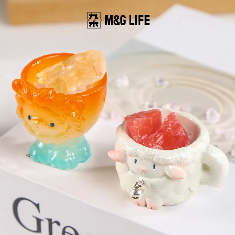 M&G LIFE x Thingswoo Twelve Constellations Crystal Blind Box ของตกแต่งตั้งโต๊ะคริสตัลแบบสุ่ม