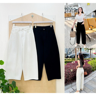 Lynlalin กางเกงยีนส์ทรง MOM ยีนส์เกรดพรีเมี่ยม ทรงสวยแมทช์กั…