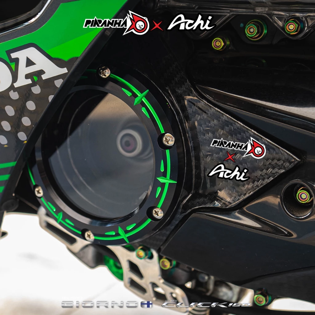 ฝาครอบ CVT แต่ง CNC PIRANHA สำหรับ GIORNO 125 thumbnail 6