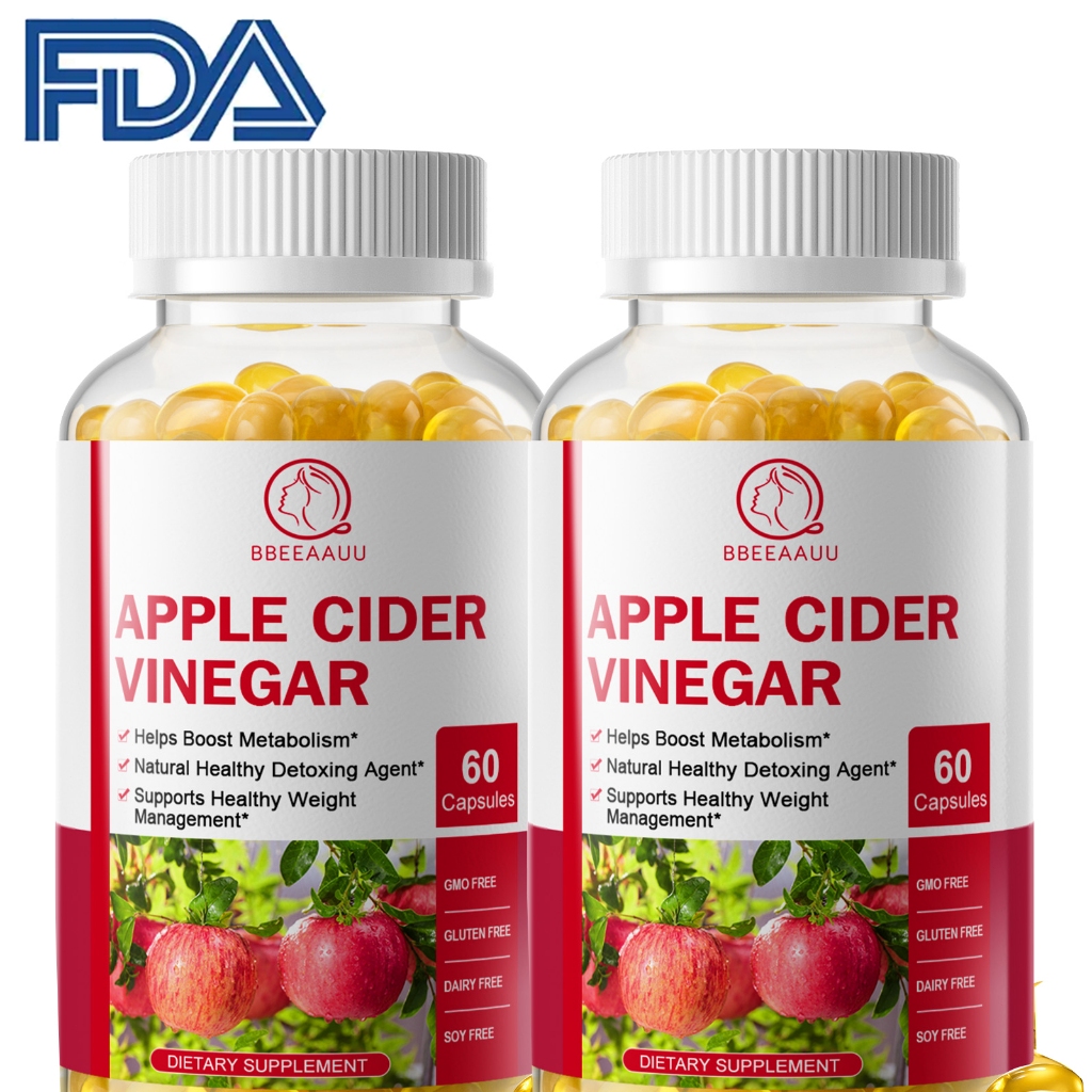 Apple Cider Vinegar | 1000 มก น้ำส้มสายชูแอปเปิ้ล  | รองรับระบบภูมิคุ้มกันและปรับสมดุลคอเลสเตอรอ