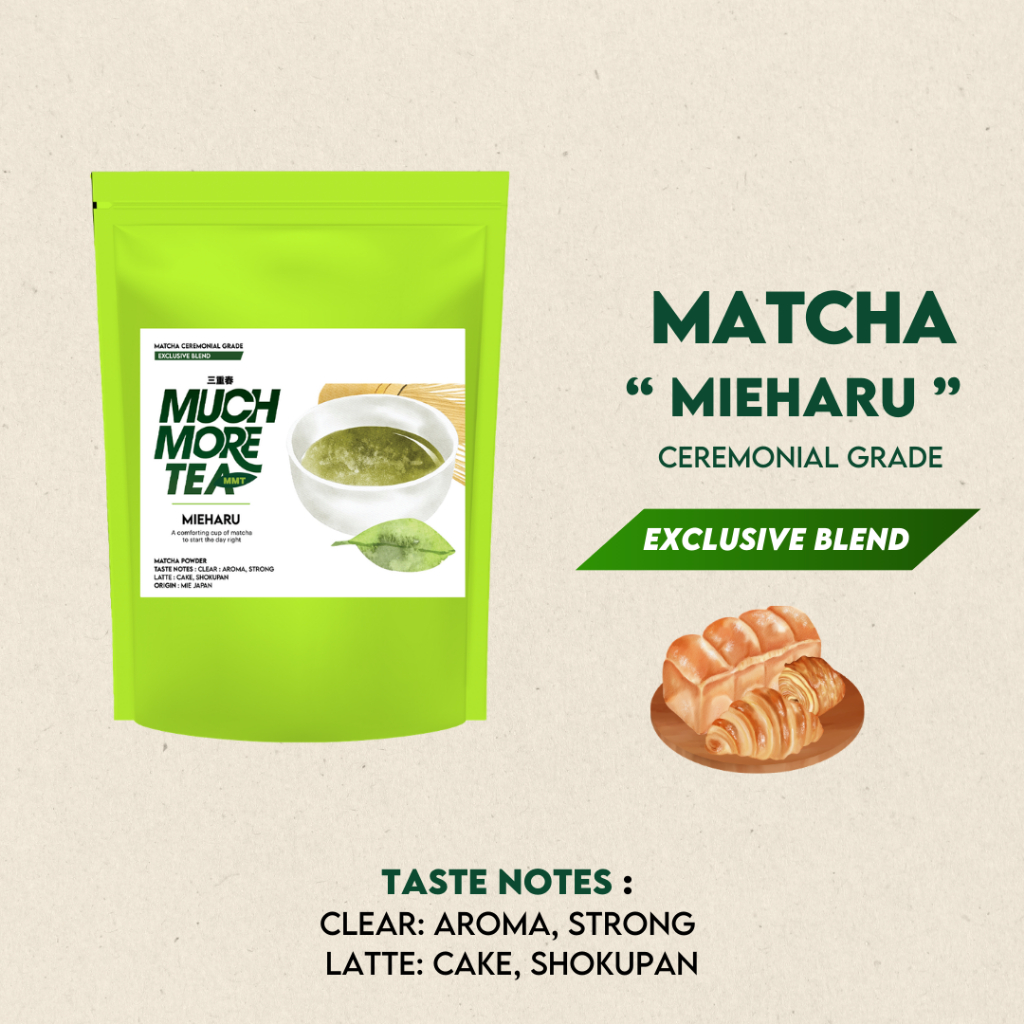 MIEHARU l CAKE, SHOKUPAN l MUCH MORE TEA l MATCHA