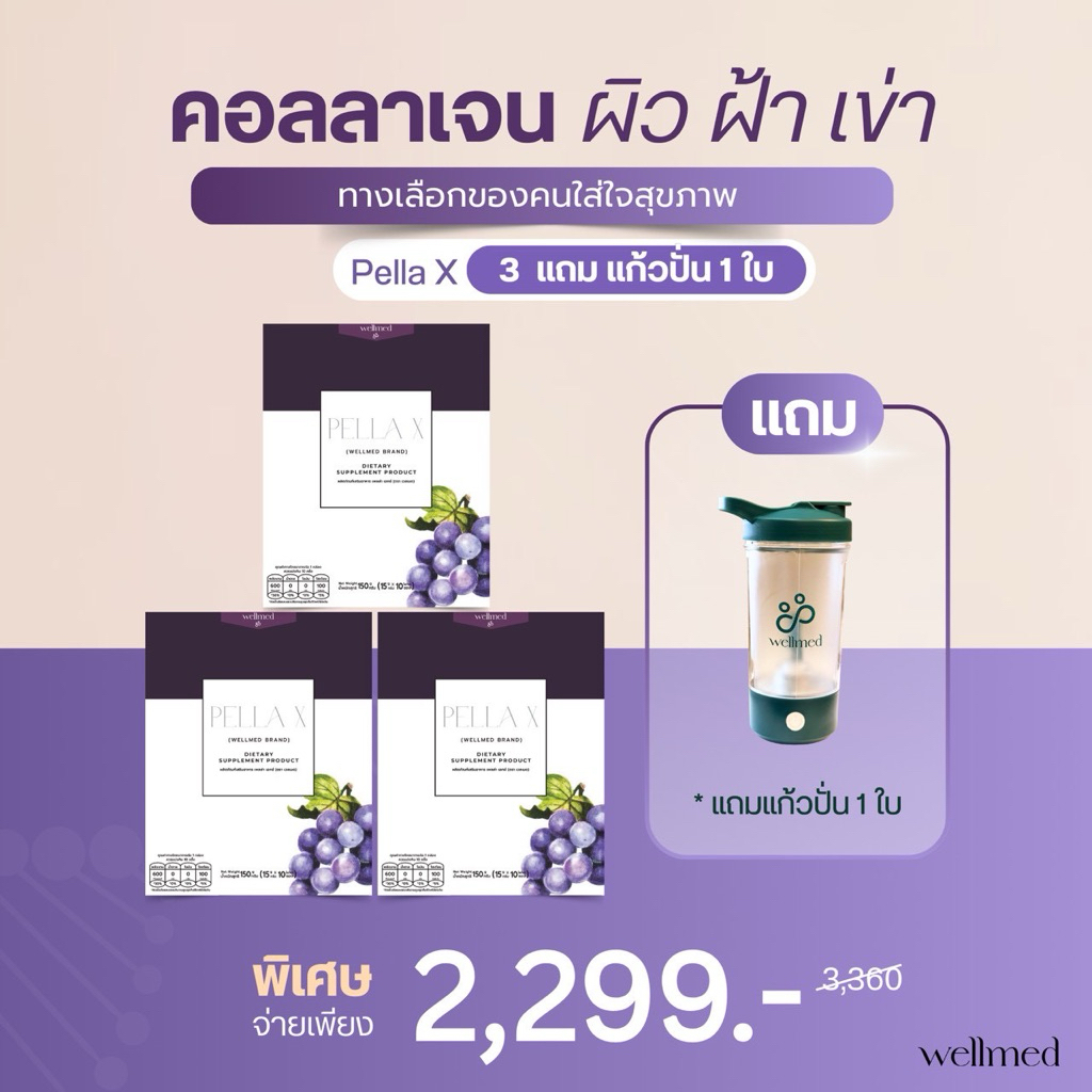 สูตรหมอ🔥แก้ปวดข้อ ปวดเข่า เข่าเสื่อม บำรุงกระดูก กับ คอลลาเจน ไทพ์ทู Pella x - wellmed ด่วนมีของแถม