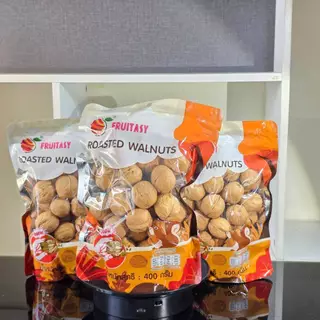 วอลนัทอบ ขนาด 400 กรัม ตรา Fruitasy หอม กรอบ อร่อย กลิ่น วอลนัท สินค้ามีตราฮาลาล