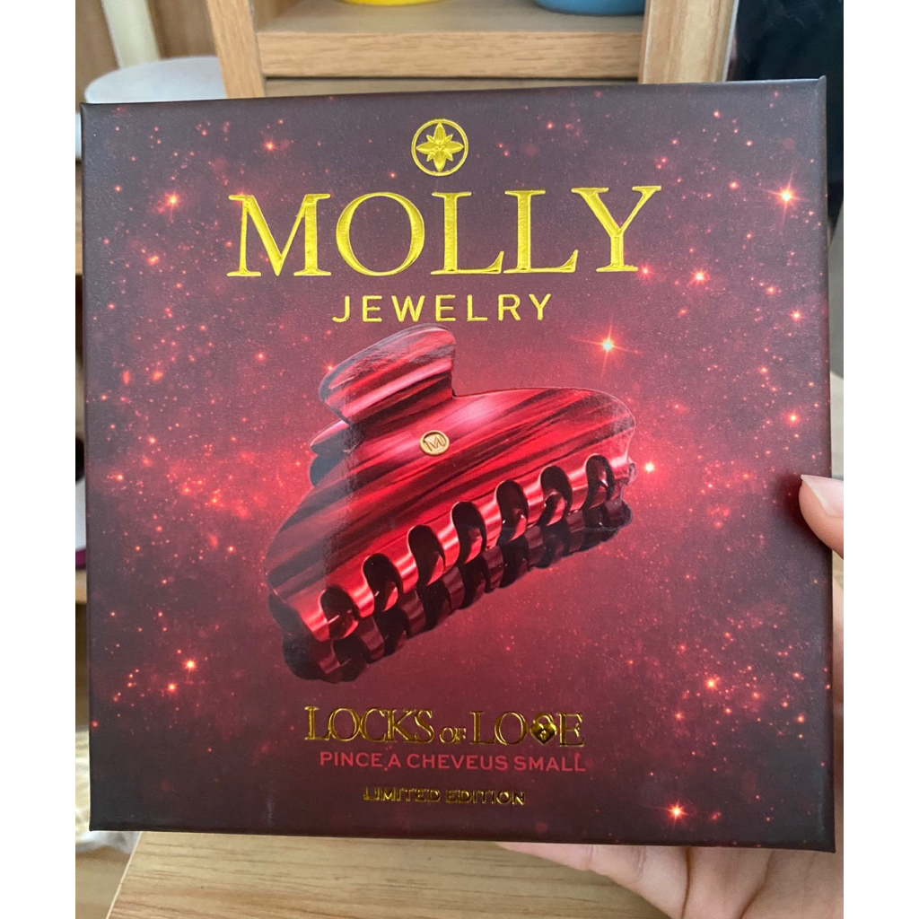 กิ๊บติดผม MOLLY JEWELRY สีแดง🌹