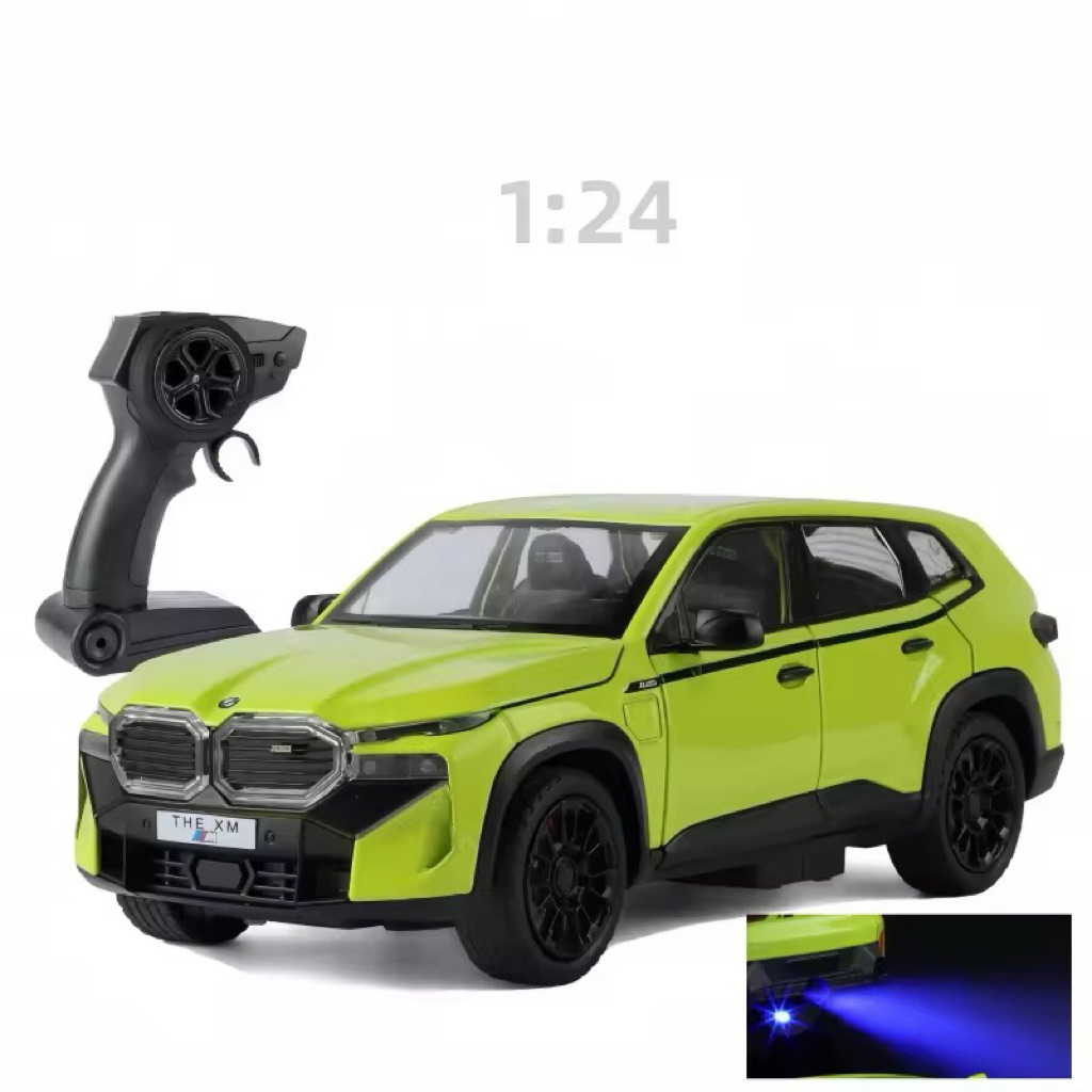 รถบังคับวิทยุ BMW XM 50e RC(งานเหล็ก)สเกล1:24 มีเสียงมีไฟประตูเปิด/ปิดได้รายละเอียดสวย￼แบตเตอรี่ชาร์