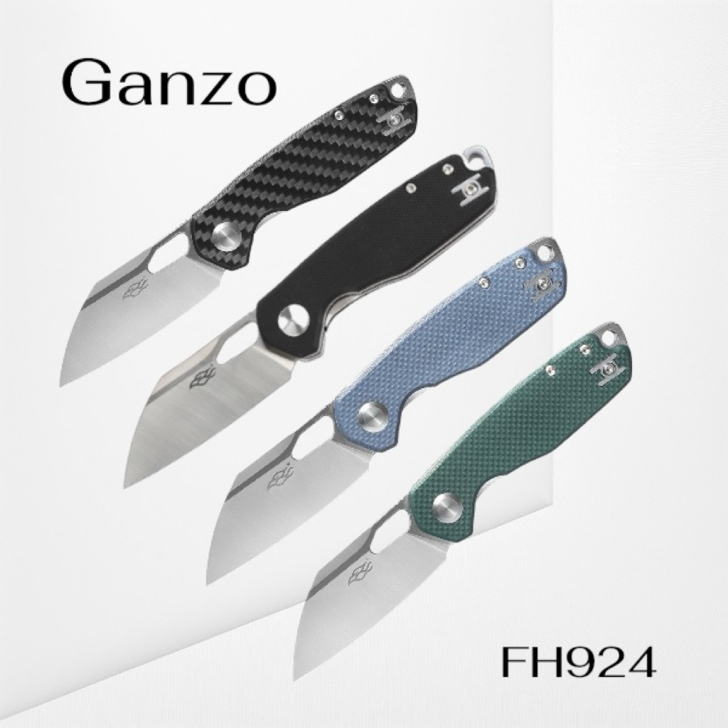 มีดพับGanzo FH924 รุ่นใหม่ล่าสุด ของแท้100% โดยตัวแทนจำหน่าย Ganzo ประเทศไทย.เหล็ก D2 วัสดุด้าม G10