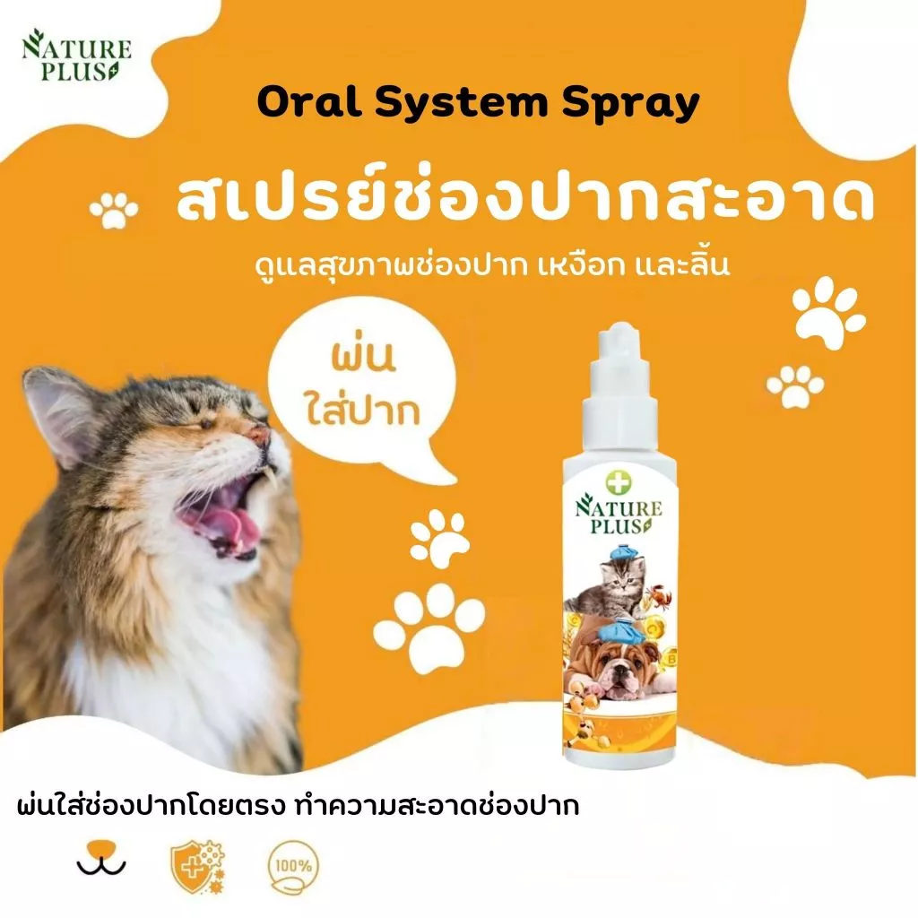 ผลิตภัณฑ์สำหรับปัญหาช่องปาก เหงือก และลิ้น สุนัข แมว - Nature Plus