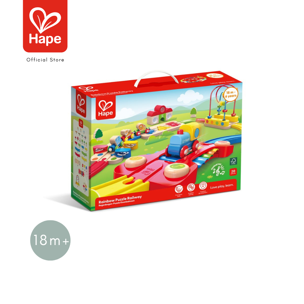 Hape - Rainbow Puzzle Railway        ปริศนารถไฟสายรุ้ง        18M+ รูปที่ 8