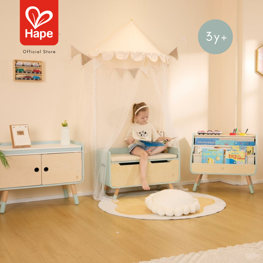 Hape - STORAGE BENCH        สตูลนั่งเก็บของได้        3Y+ รูปที่ 2