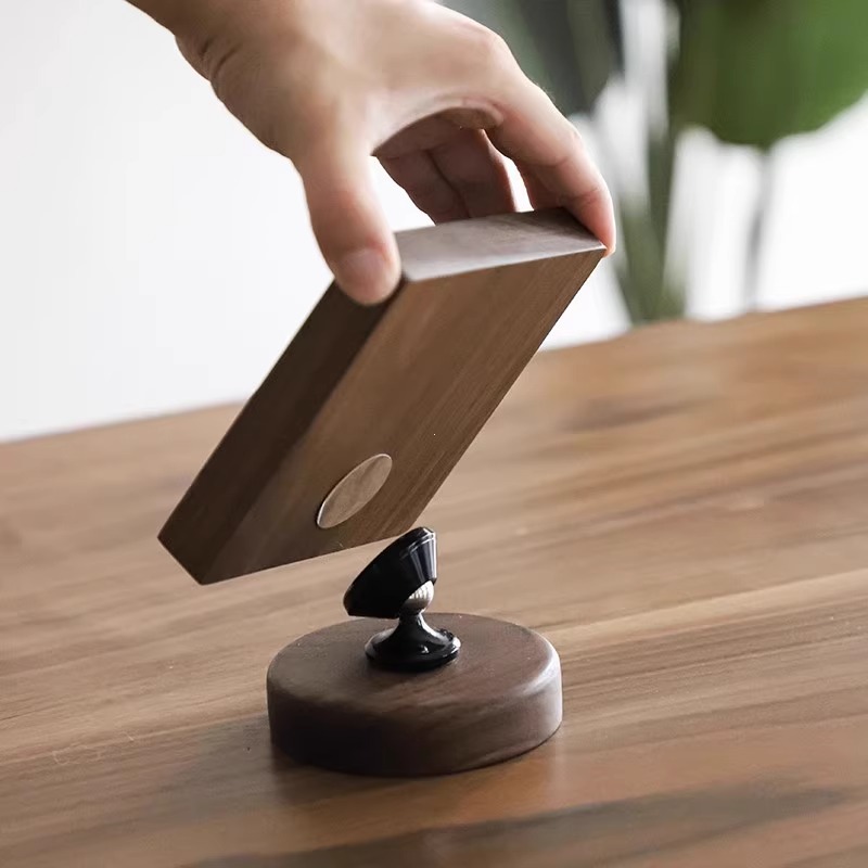 QR Code ป้ายตั้งโต๊ะ ป้ายอะคริลิค ฐานไม้