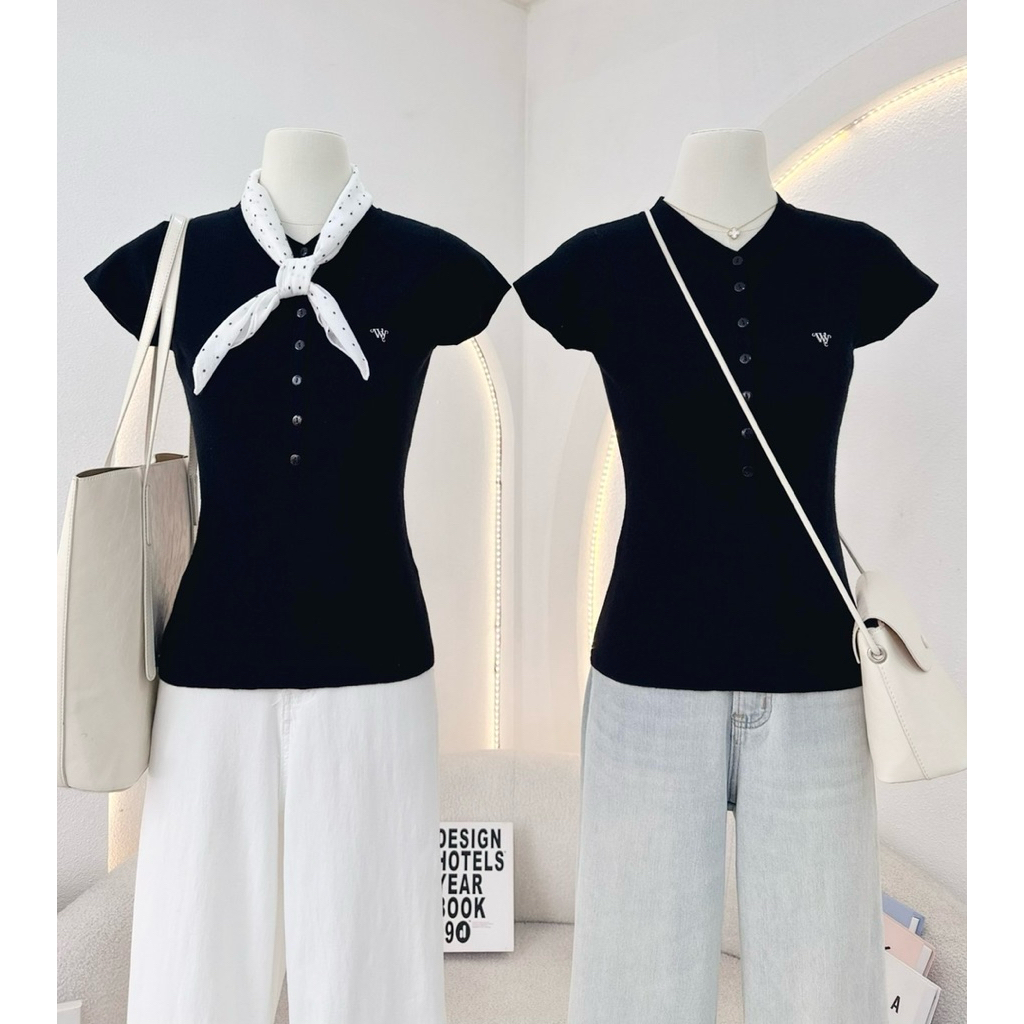 WA YA เสื้อไหมพรมเข้ารูปตัวยาว