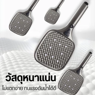 LUCKYLOTUS หัวฝักบัวหน้าใหญ่ ดีไซน์โมเดิร์น ทรงเหลี่ยมหรู ปรับระดับน้ำได้ เหมาะกับทุกห้องน้ำ