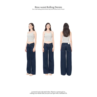 Bave official - Low-waist rolling denim กางเกงยีนสืเอวต่ำ