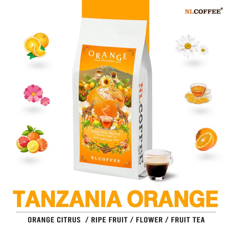 NLCOFFEE เมล็ดกาแฟ Tanzania Orange 250g.