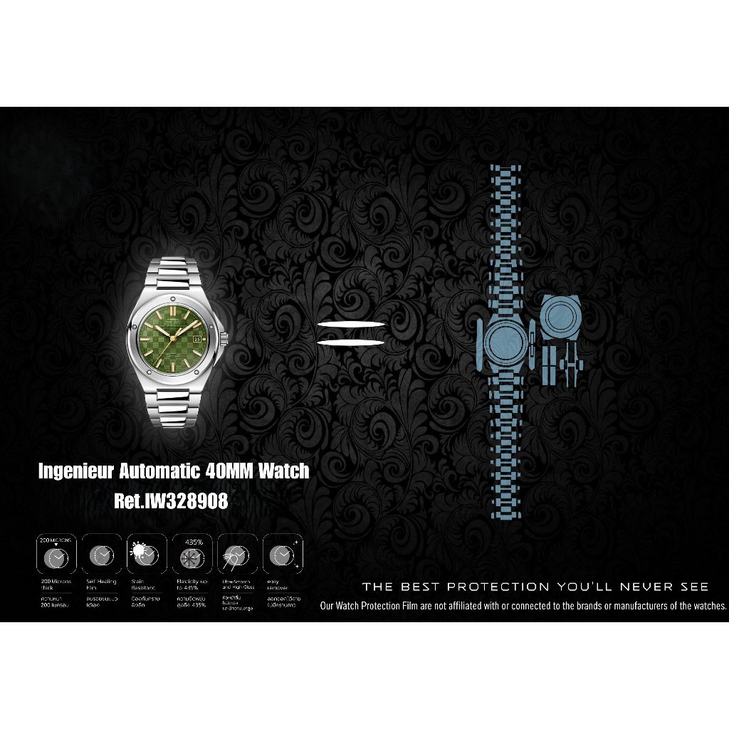 ฟิล์มป้องกันรอยนาฬิกา Watch Protection Film for IWC Ingenieur Automatic 40MM Watch Ret.IW328908