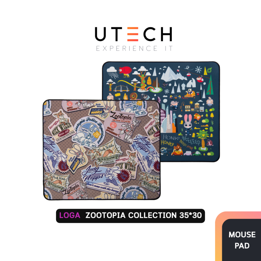 แผ่นรองเมาส์ Loga  Zootopia Collection 35*30 by UTECH