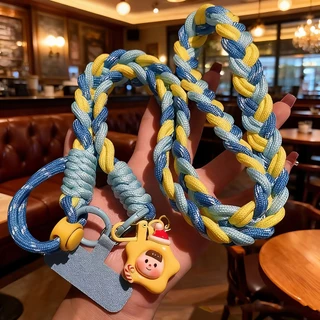 สายคล้องโทรศัพท์มือถือ/สายคล้องคอ ถอดออกได้ ปรับได้ ความยาว เชือกหนา phone lanyard