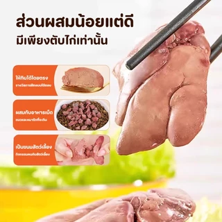20PCS อกไก่ ตับไก่ น้ำมันปลาผสมตับไก่ ขนมสำหรับแมว ขนมสำหรับสุนัข โภชนาการที่หลากหลาย ดูแลสุขภาพของคุณ