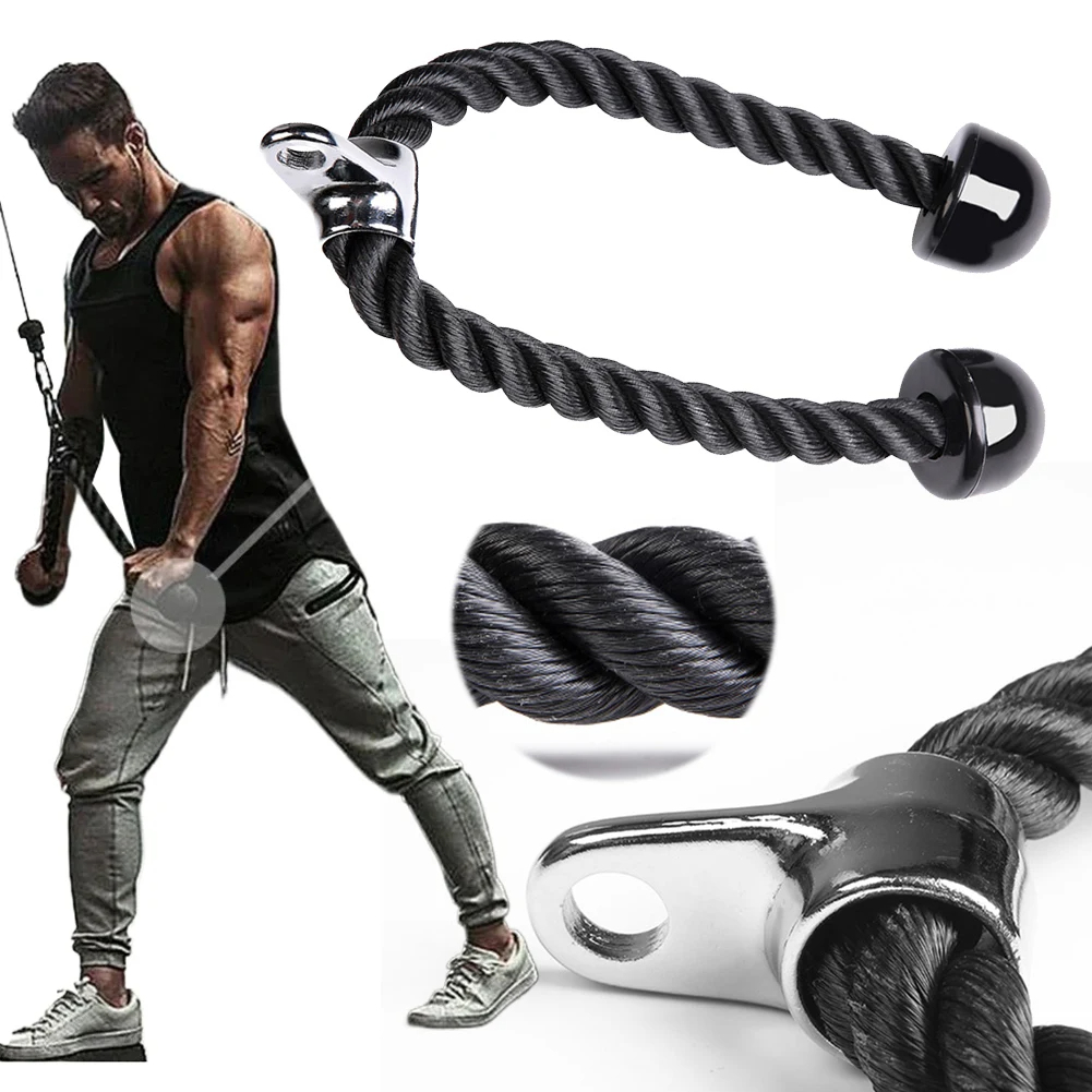 เชือกบริหารกล้ามเนื้อ อุปกรณ์ออกกำลังกาย Tricep Rope เพิ่มกำลังแขน