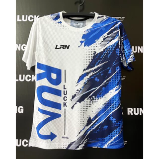 เสื้อวิ่งพิมพ์ลาย LRN เสื้อวิ่ง เนื้อผ้า Super Air Flow สำหรับวิ่งมาราธอน ออกำลังกาย (SF23)