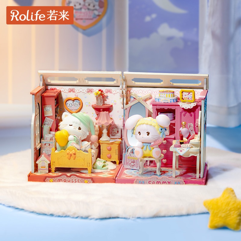 Rolife x Mikko Illustrations DIY Miniature House Kit โมเดลบ้าน ประกอบง่าย บ้านตุ๊กตา | ของแต่งบ้าน ของเล่นศิลปะ DIY