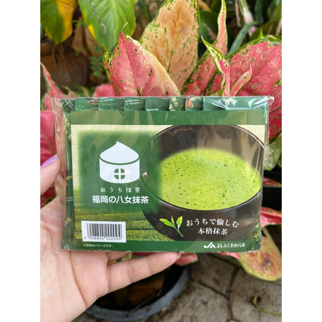 มัทฉะญี่ปุ่นแท้ Yame Matcha Fukuoka 10 ซอง ชงมัทฉะลาเต้ Matcha Powder