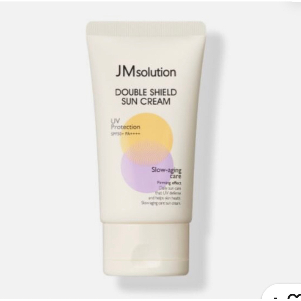 JM Solution Double Shield Sun Cream 50ml Tone-Up, Slow-Aging Care กันแดดพร้อมบำรุง เนื้อบางเบา เกลี่