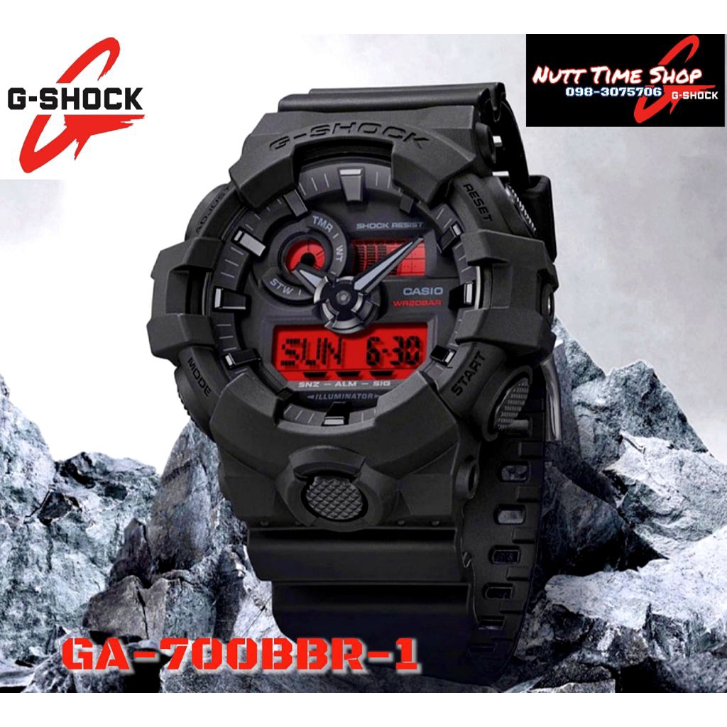 G-Shock มือสองCMGรุ่น 🖤GA-700BBR-1❤️