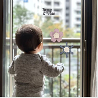 Altair & Vega : Suction Spinner Toy สปินเนอร์ ของเล่นเด็ก Montessori Toy ซิลิโคน Food Grade ติดโต๊ะ/กระจก เสริมพัฒนาการ