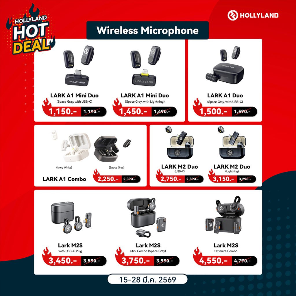 Hollyland Lark A1(สินค้าตัวเลือก) ประกันศูนย์ไทย