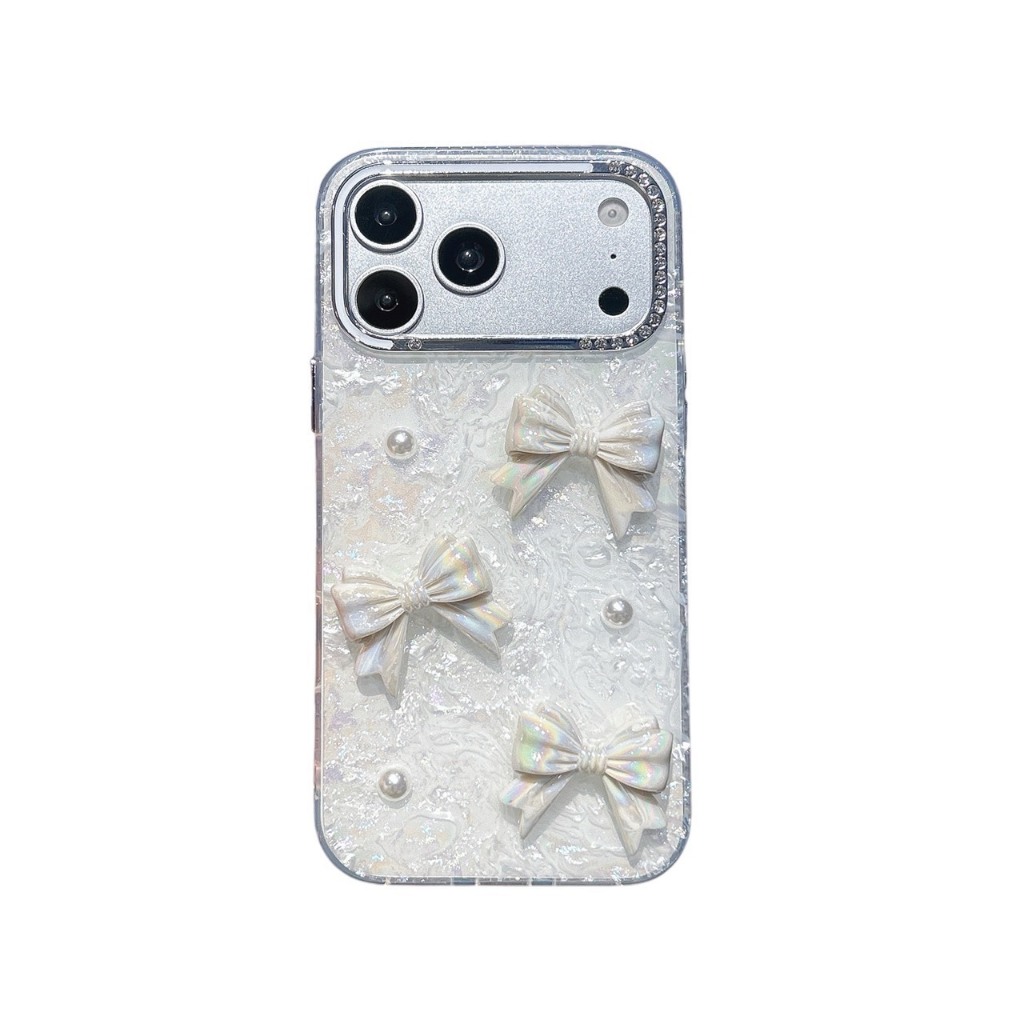 AD613 New case เคสเรซิ่นโบว์ สำหรับI11-17PM กันกระแทกได้ สินค้าพร้อมจัดส่งจากไทย ราคา ถูกที่สุด ดีลบีเคเค แกลเลอรีภาพที่ 4