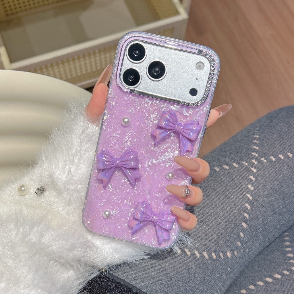 AD613 New case เคสเรซิ่นโบว์ สำหรับI11-17PM กันกระแทกได้ สินค้าพร้อมจัดส่งจากไทย ราคา ถูกที่สุด ดีลบีเคเค แกลเลอรีภาพที่ 9